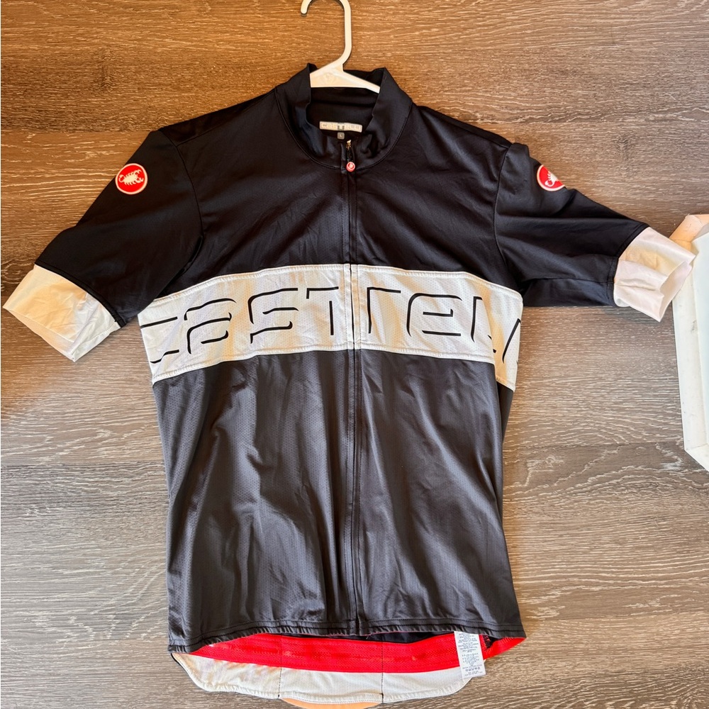 Castelli Black and White Cycling Jersey